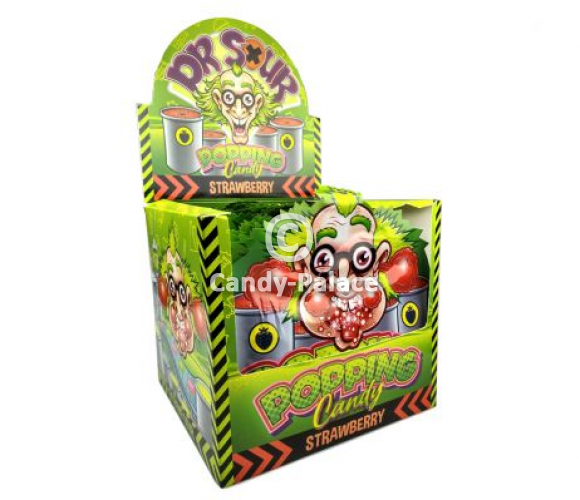 Dr Sour Popping Candy Strawberry