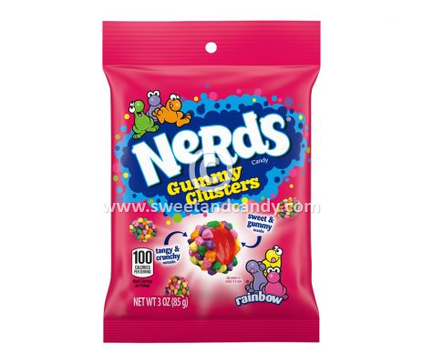 Nerds Peg Bag Clusters Rainbow